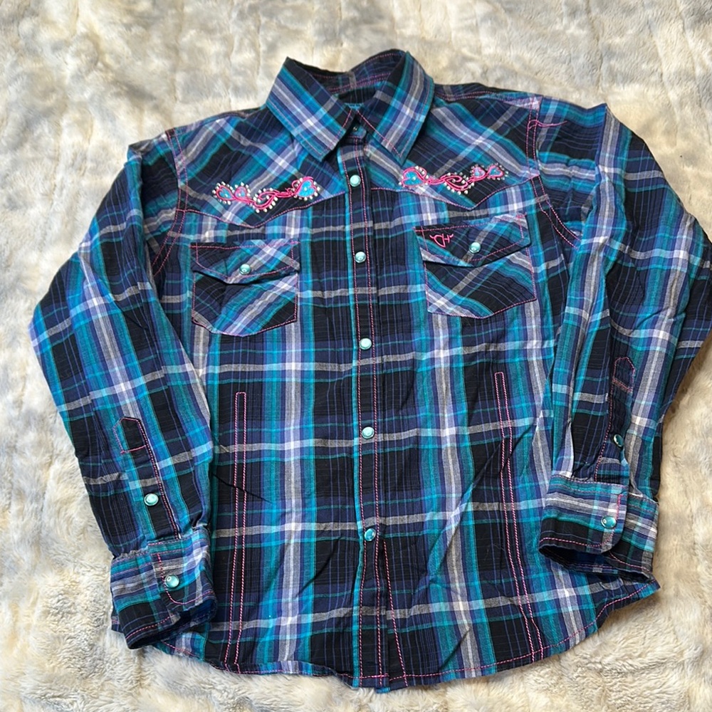 Plaid Shirt - Blue and Black